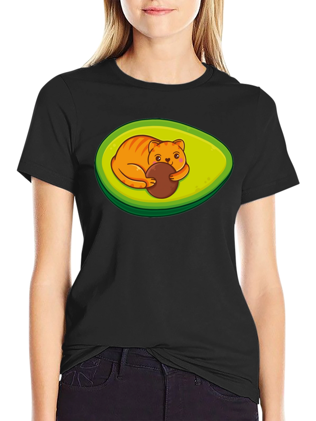 Avocato Funny Cat Avocado T-Shirt