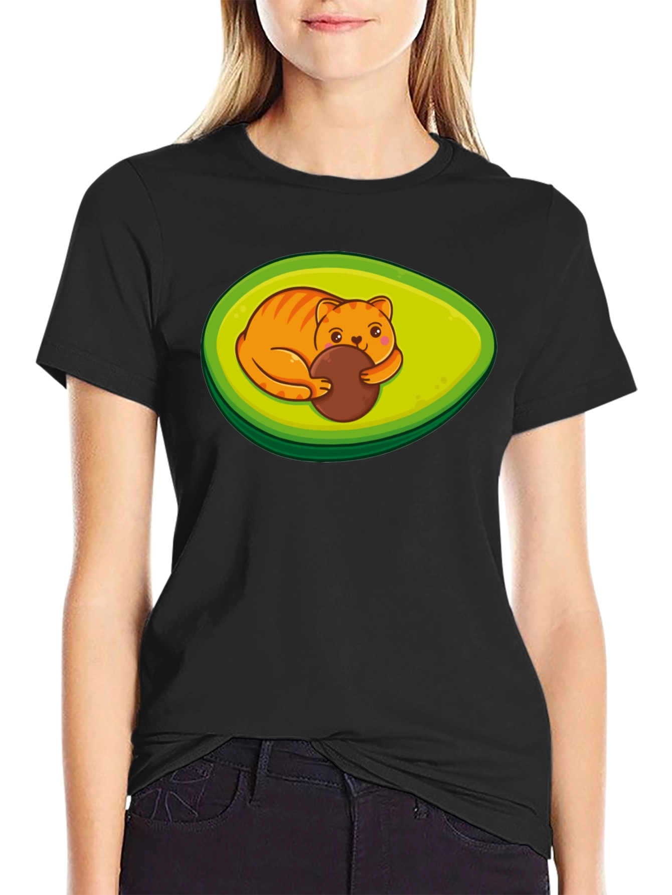 Avocato Funny Cat Avocado T-Shirt