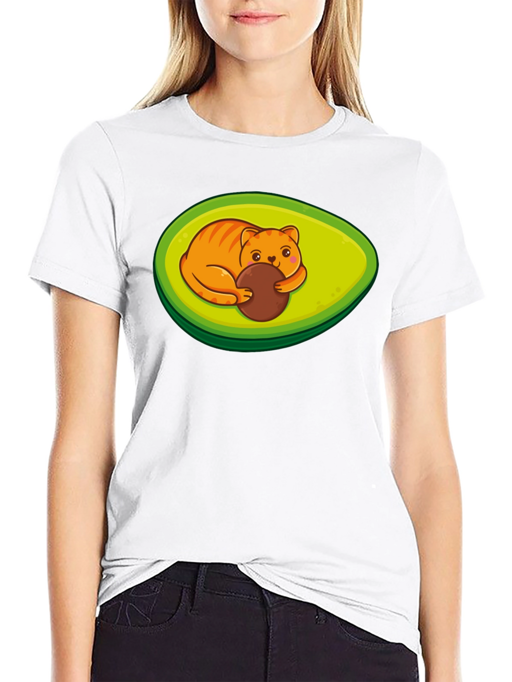 Avocato Funny Cat Avocado T-Shirt