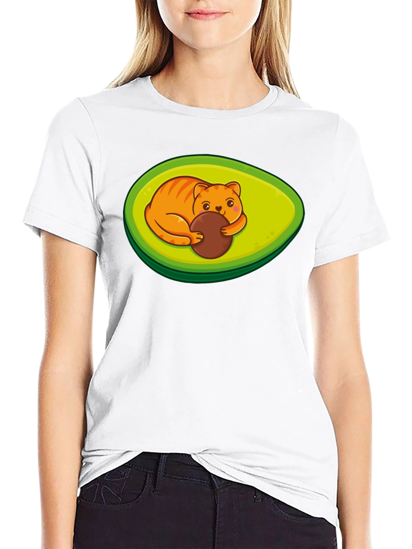 Avocato Funny Cat Avocado T-Shirt