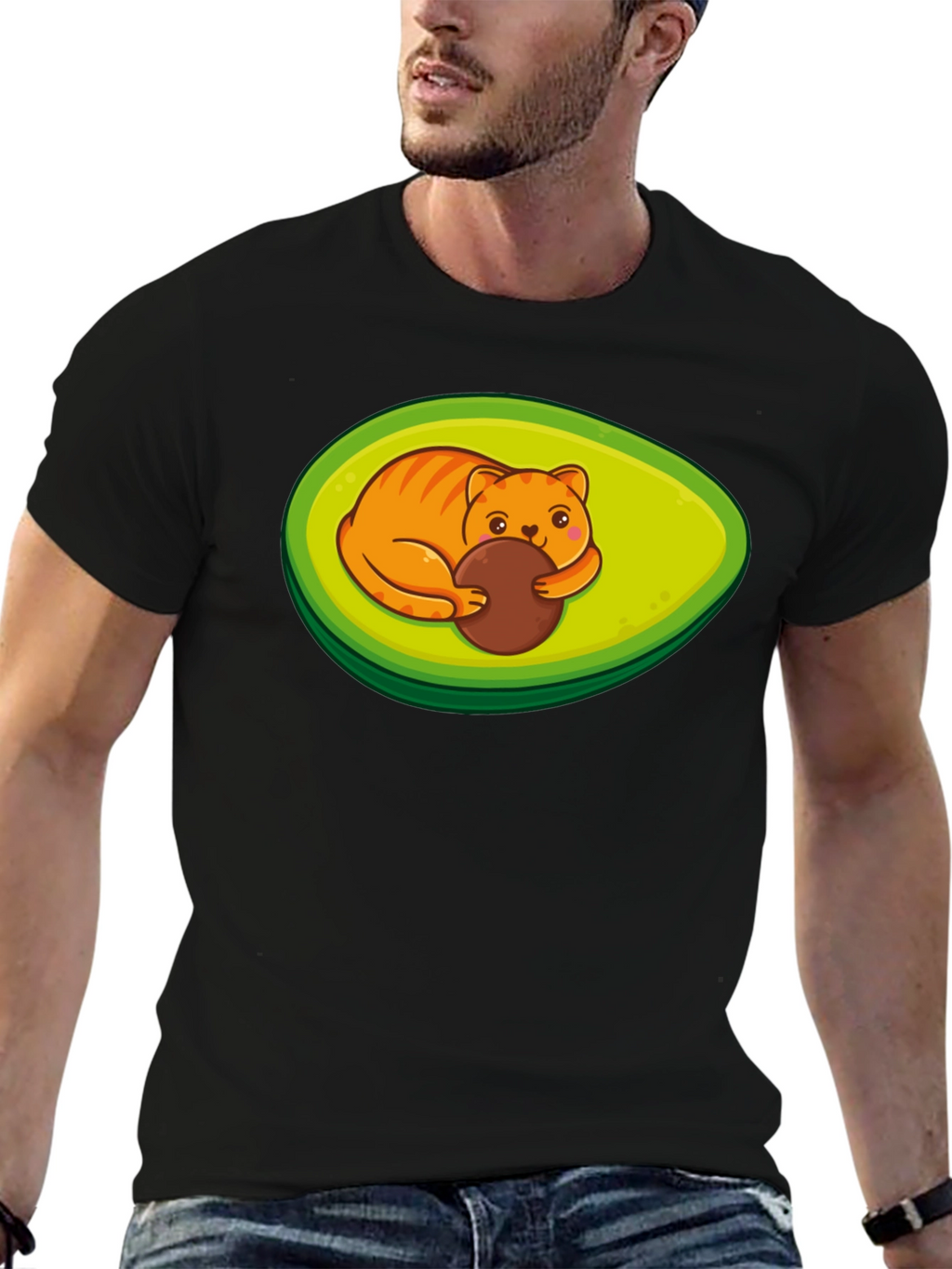 Avocato Funny Cat Avocado T-Shirt