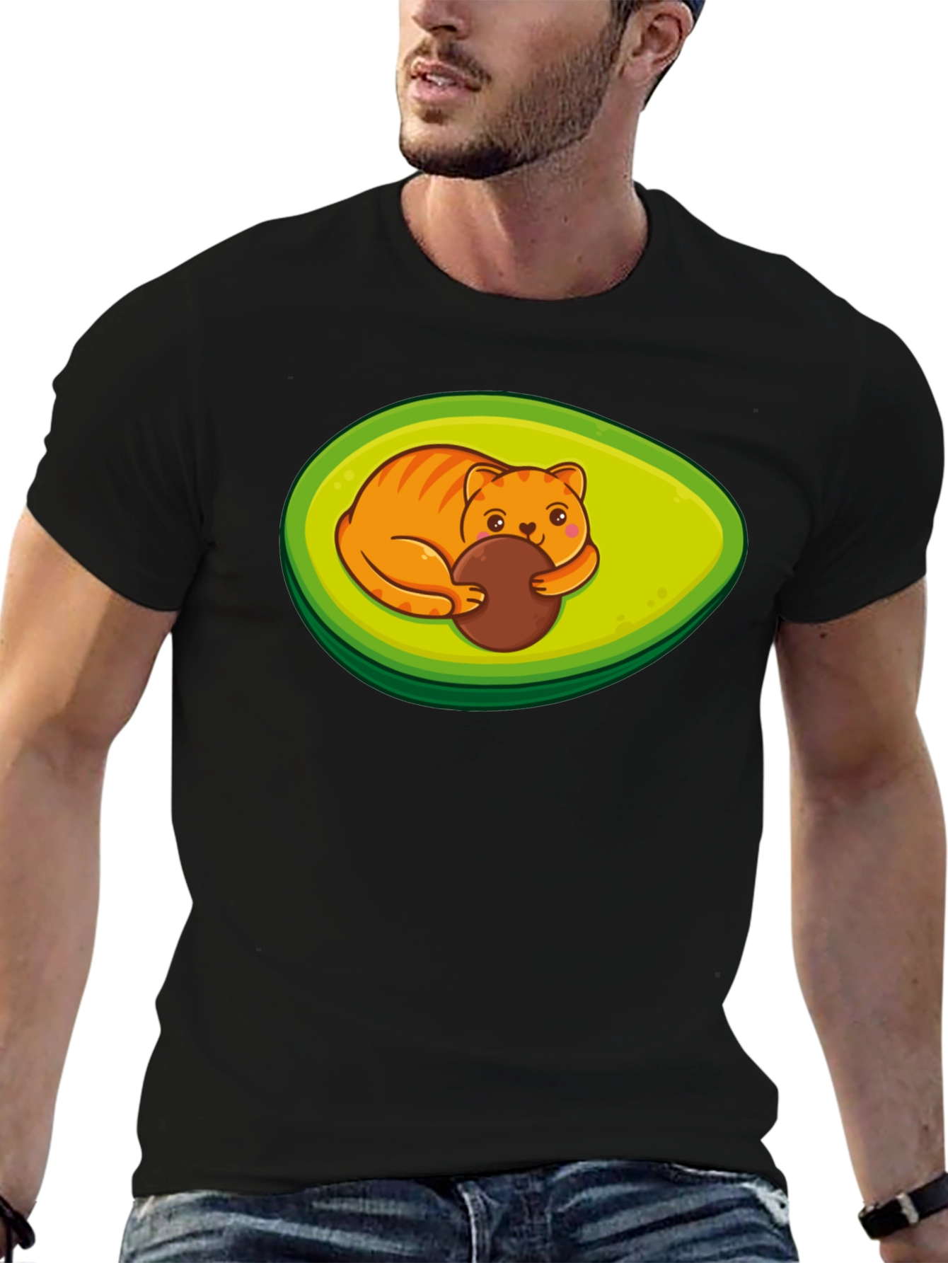 Avocato Funny Cat Avocado T-Shirt