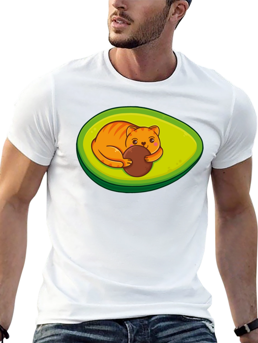 Avocato Funny Cat Avocado T-Shirt