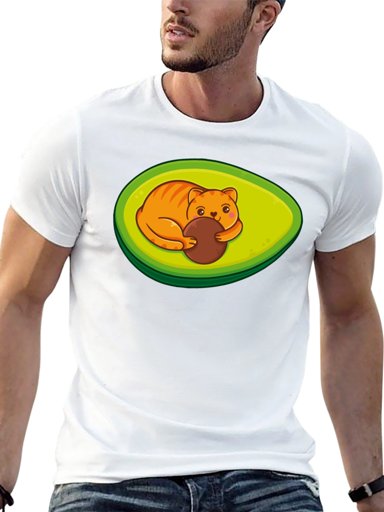 Avocato Funny Cat Avocado T-Shirt