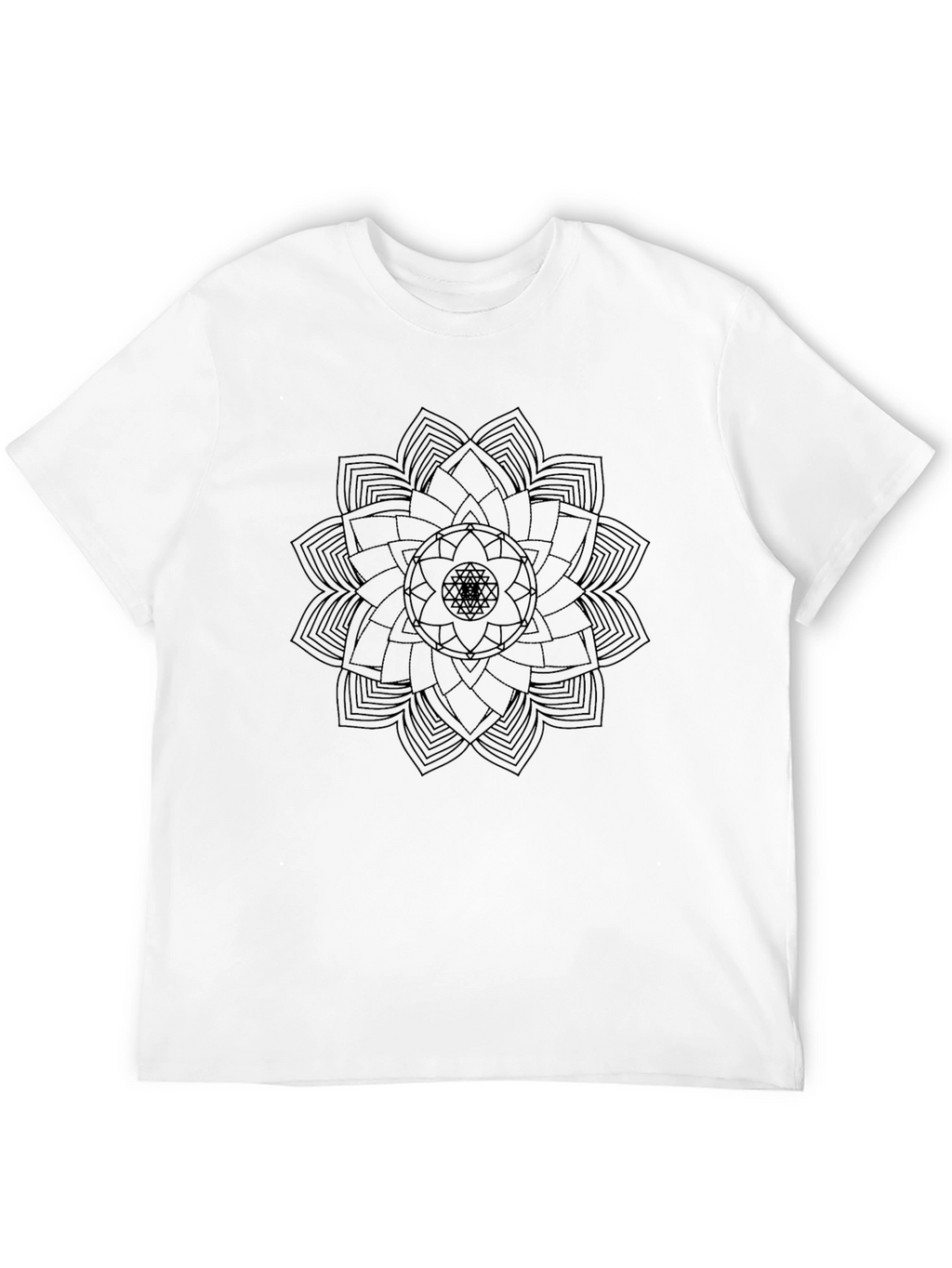 Black Mandala Graphic T-Shirt
