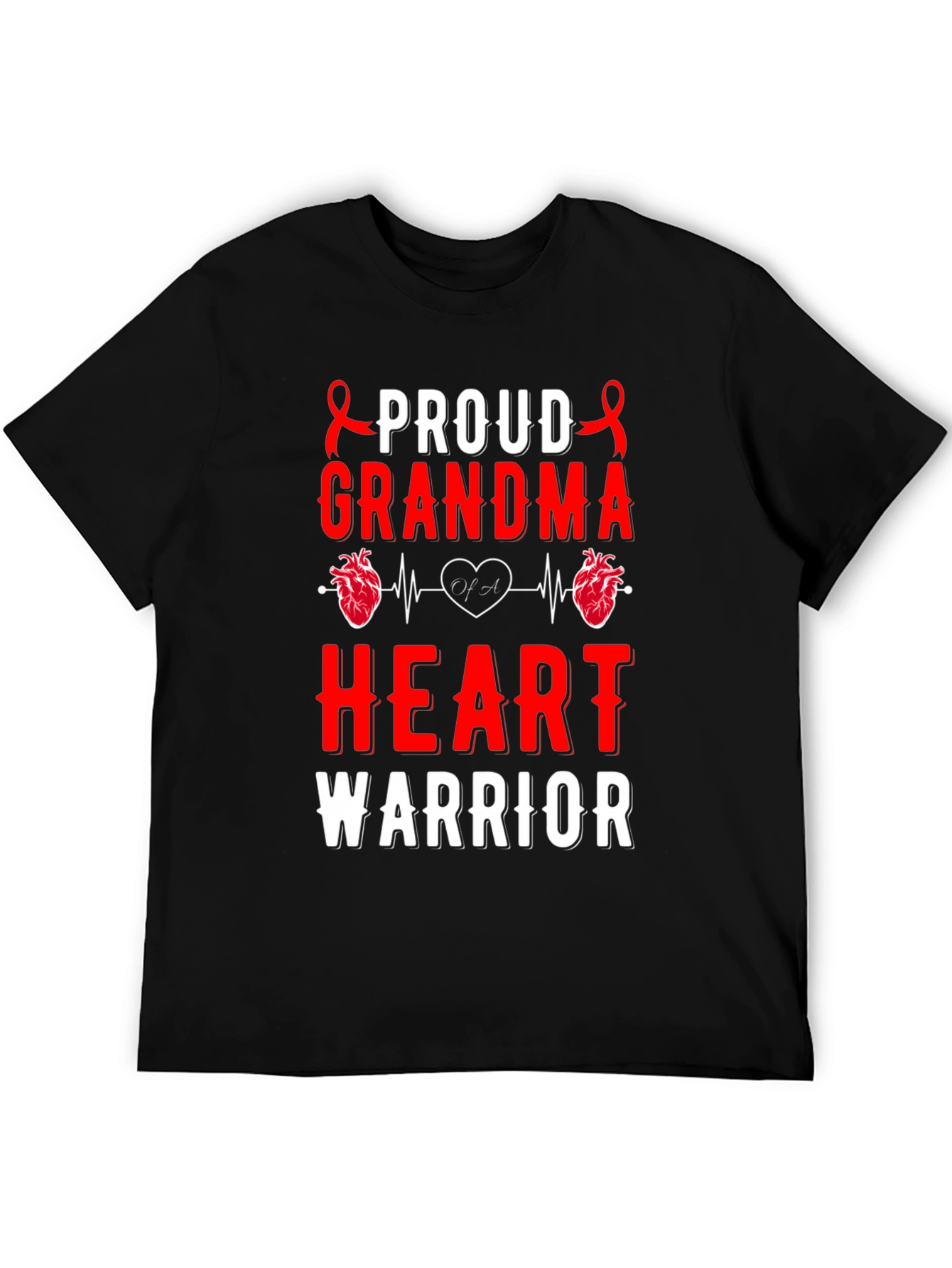 Proud Grandma Heart Warrior T-Shirt
