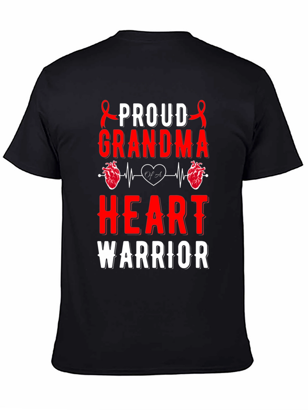 Proud Grandma Heart Warrior T-Shirt