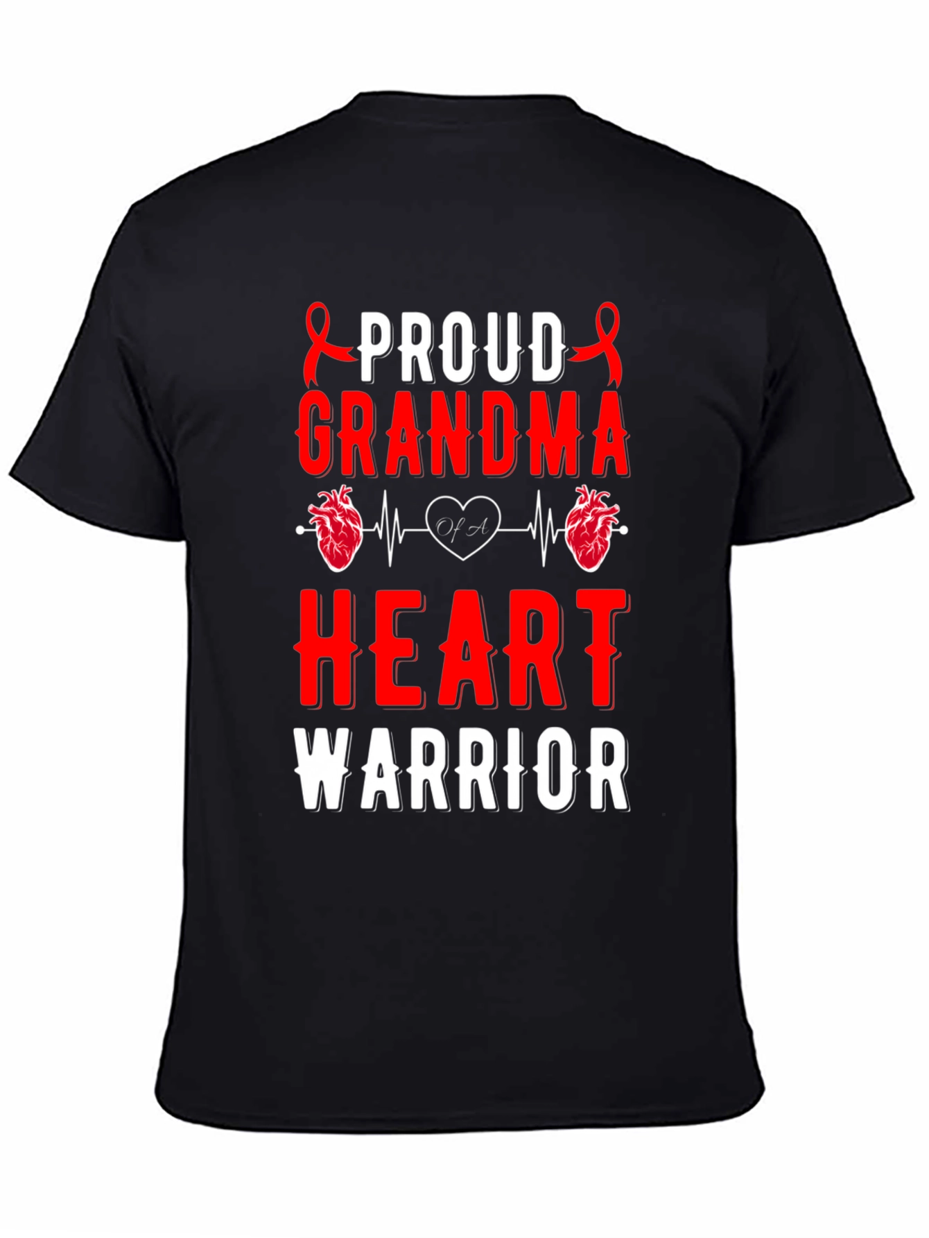 Proud Grandma Heart Warrior T-Shirt