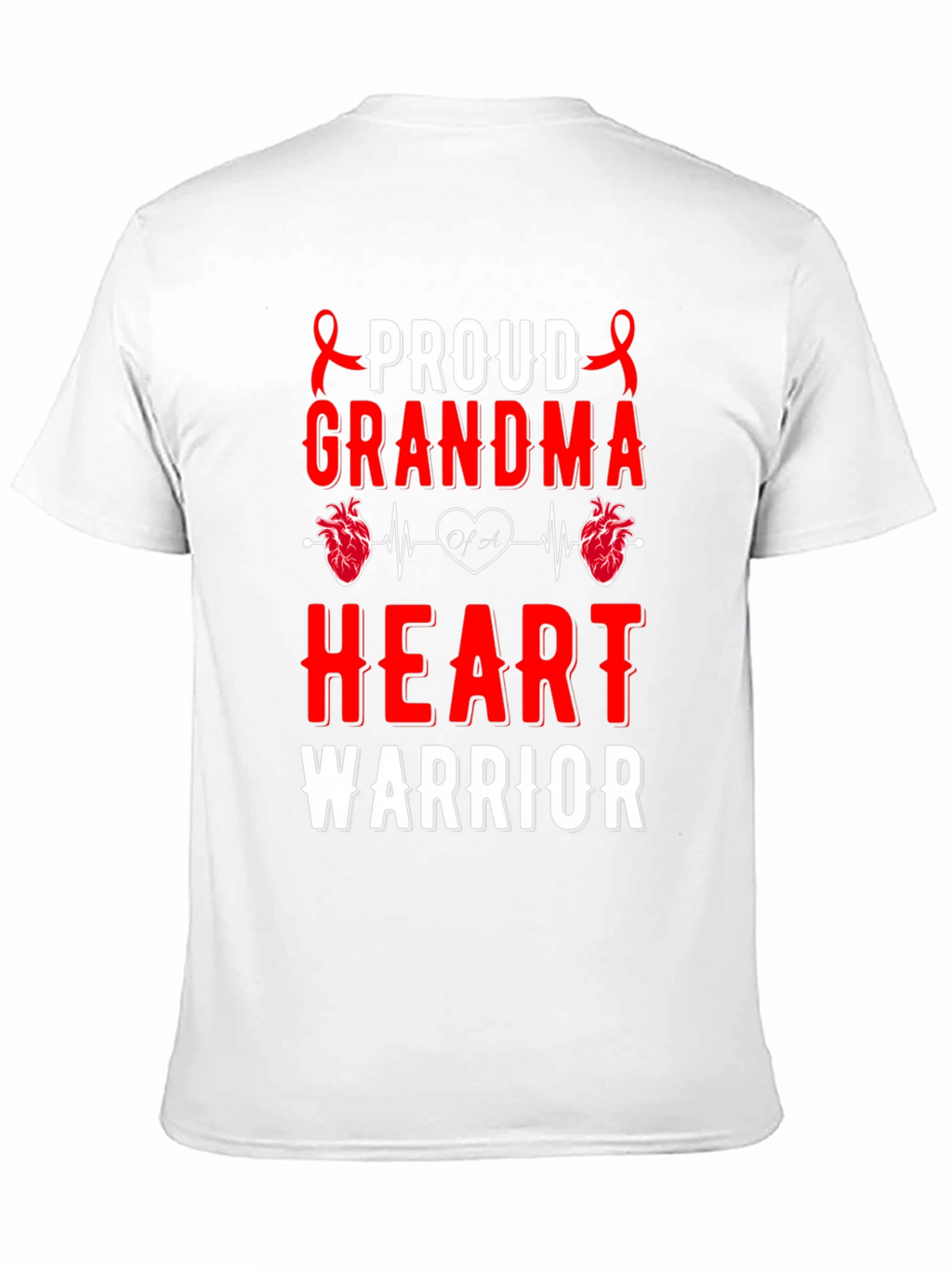Proud Grandma Heart Warrior T-Shirt