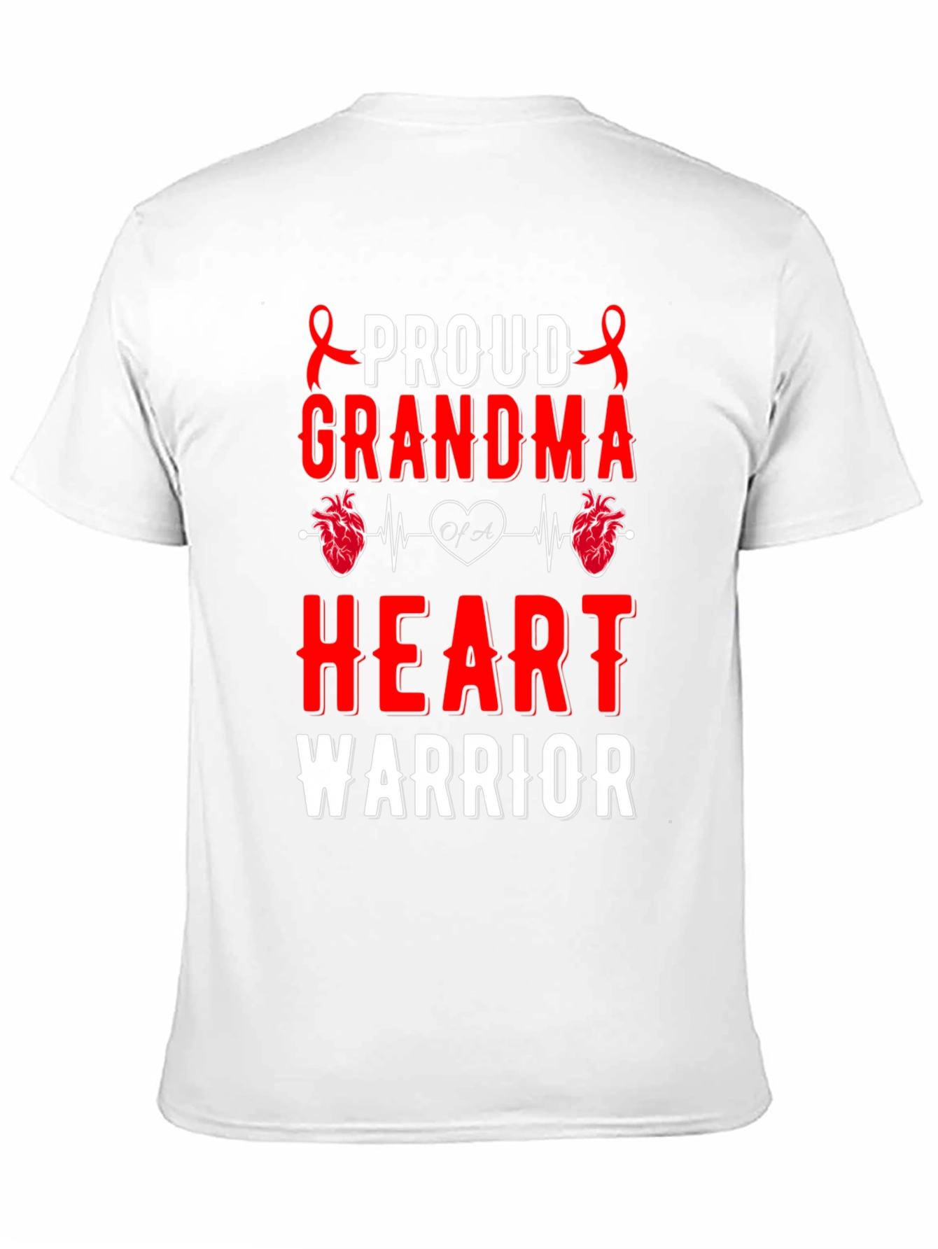 Proud Grandma Heart Warrior T-Shirt