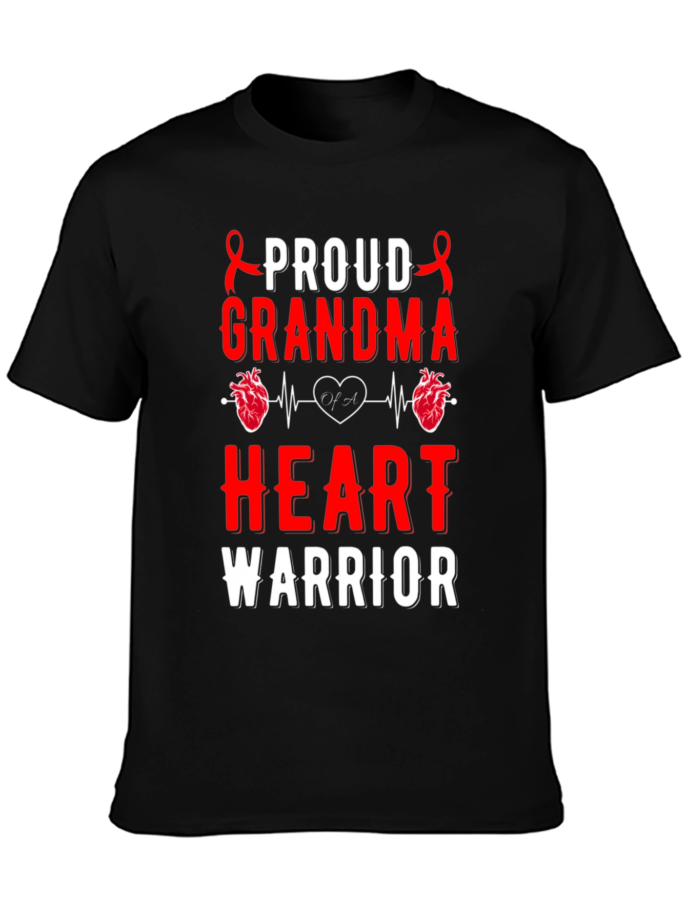 Proud Grandma Heart Warrior T-Shirt