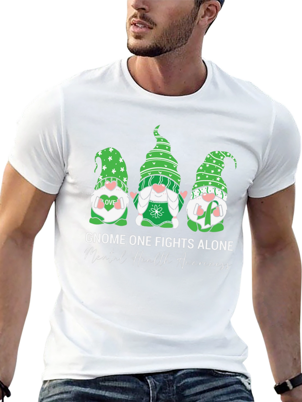 Mental Health Awareness Gnome T-Shirt