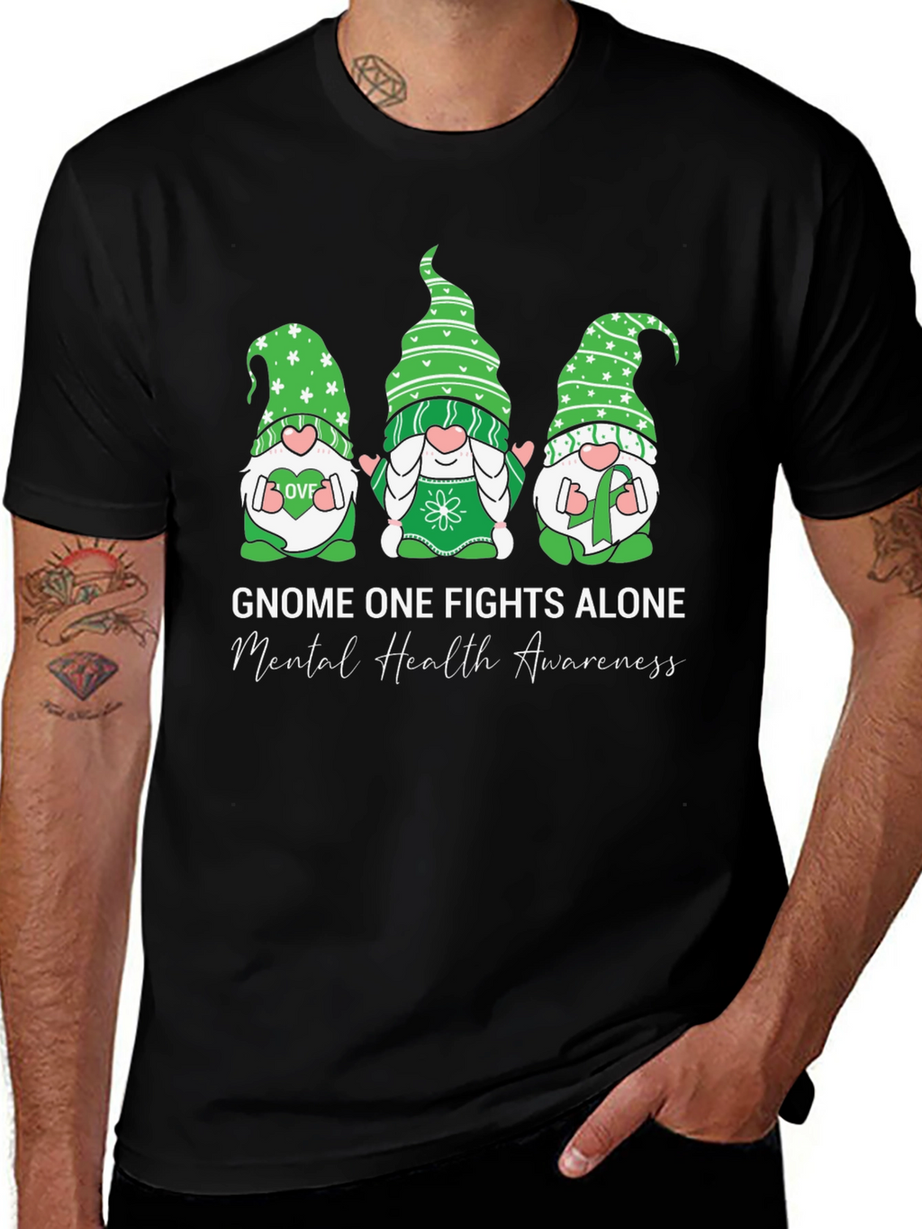 Mental Health Awareness Gnome T-Shirt