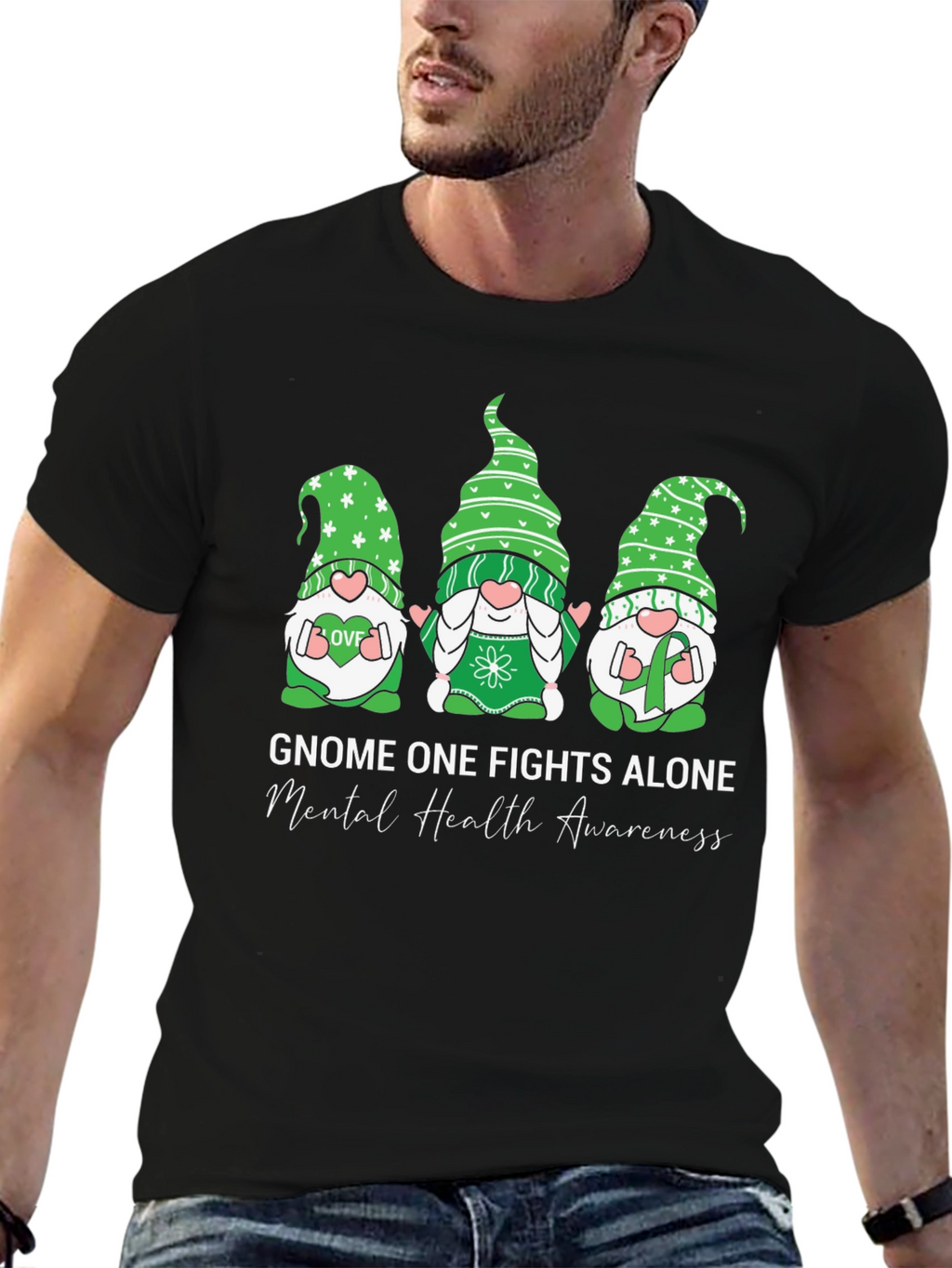 Mental Health Awareness Gnome T-Shirt
