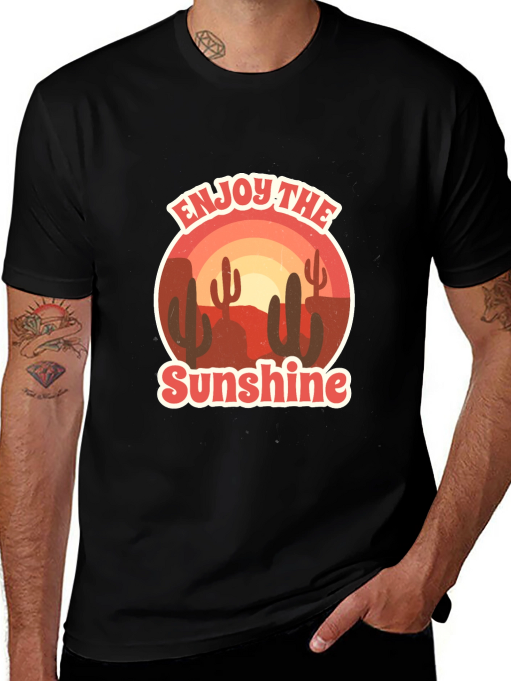 Enjoy the Sunshine Desert Graphic T-Shirt