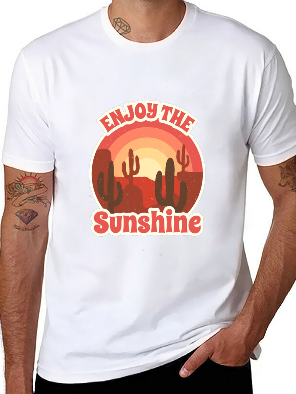 Enjoy the Sunshine Desert Graphic T-Shirt