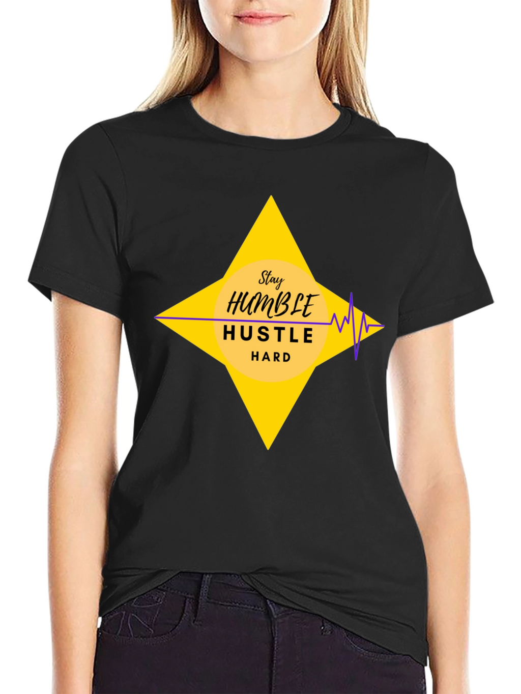 Stay Humble Hustle Hard Graphic T-Shirt