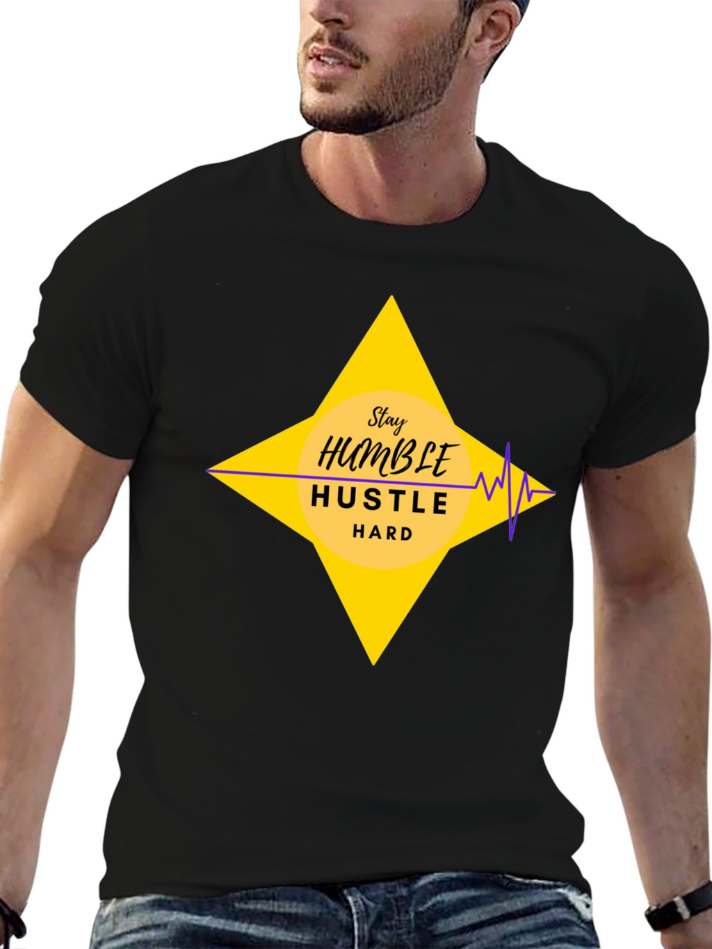 Stay Humble Hustle Hard Graphic T-Shirt