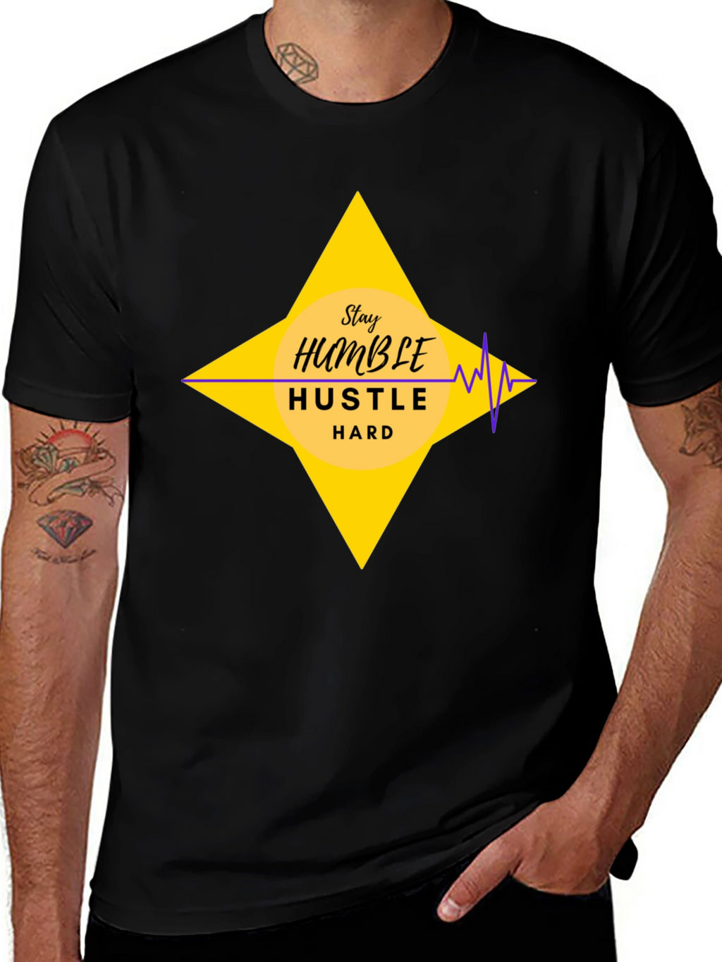 Stay Humble Hustle Hard Graphic T-Shirt
