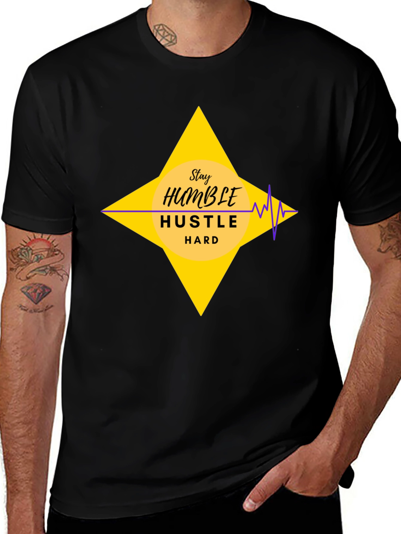 Stay Humble Hustle Hard Graphic T-Shirt