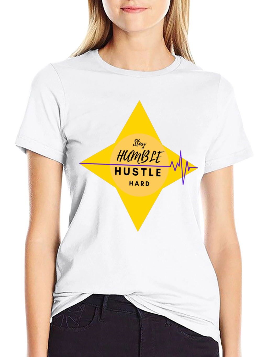 Stay Humble Hustle Hard Graphic T-Shirt