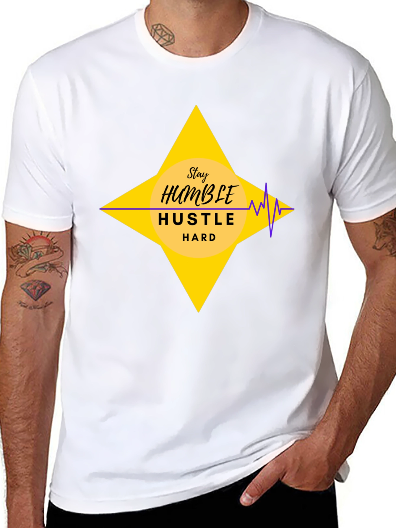 Stay Humble Hustle Hard Graphic T-Shirt