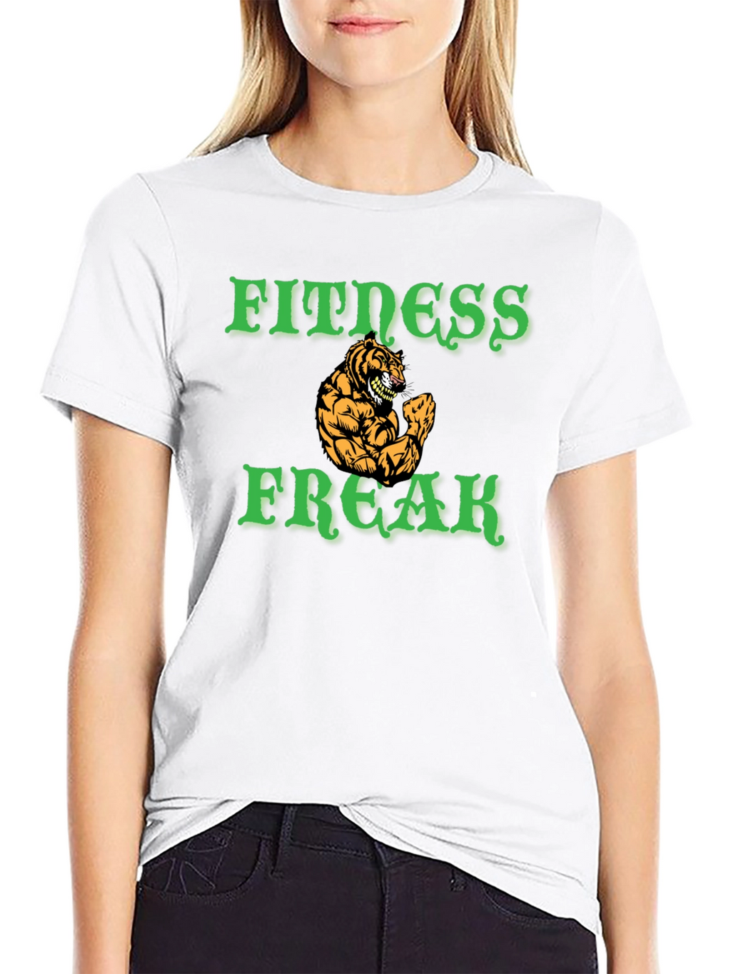 Fitness Freak Tiger Graphic Tee