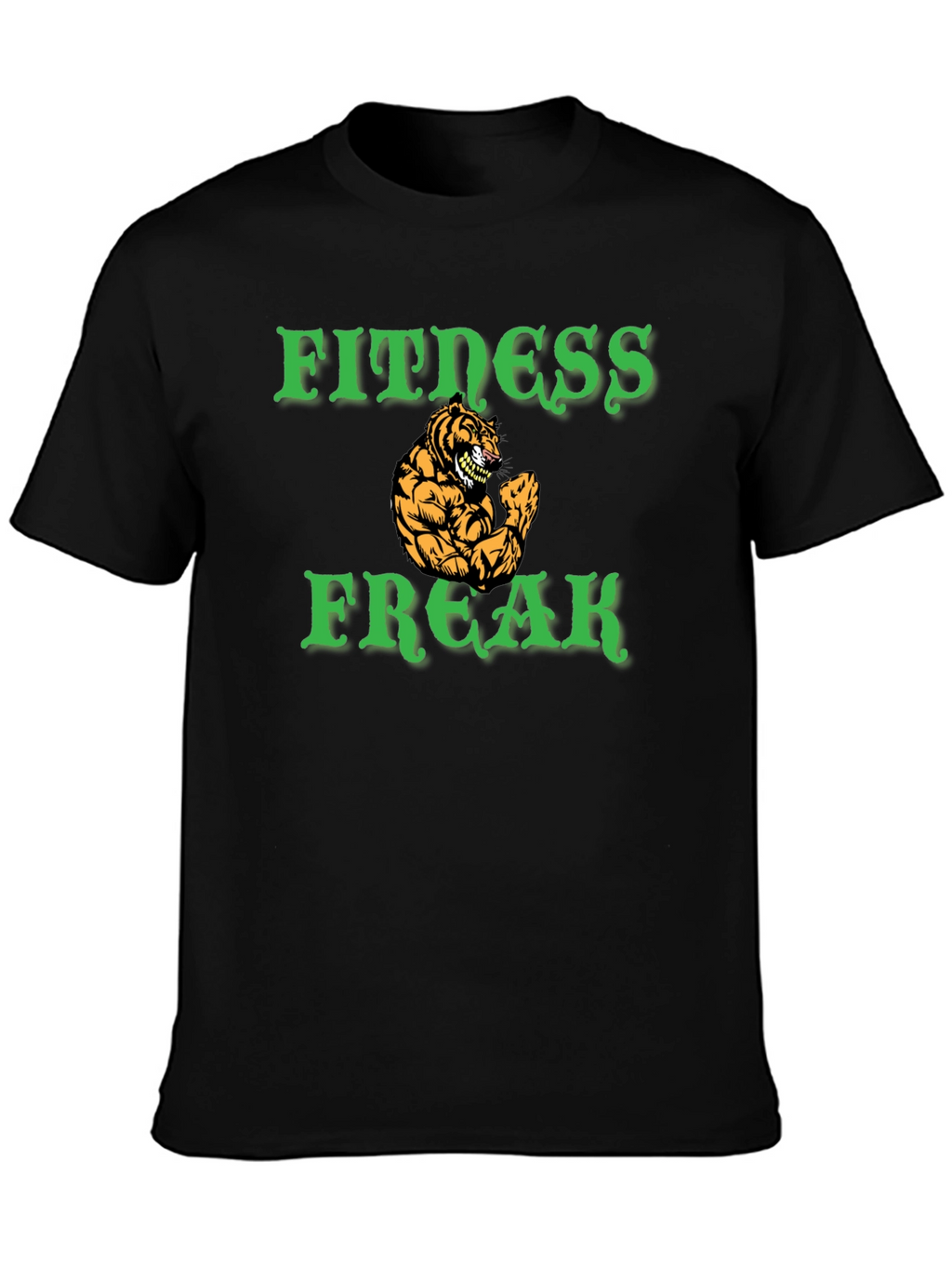 Fitness Freak Tiger Graphic Tee