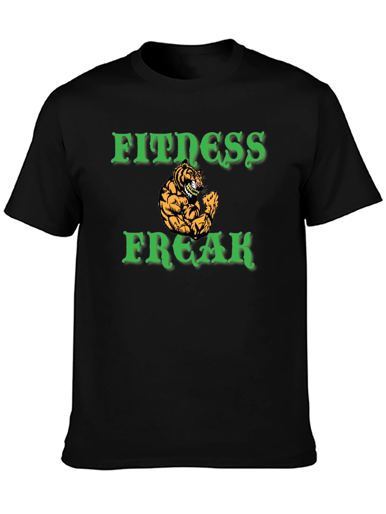 Fitness Freak Tiger Graphic Tee
