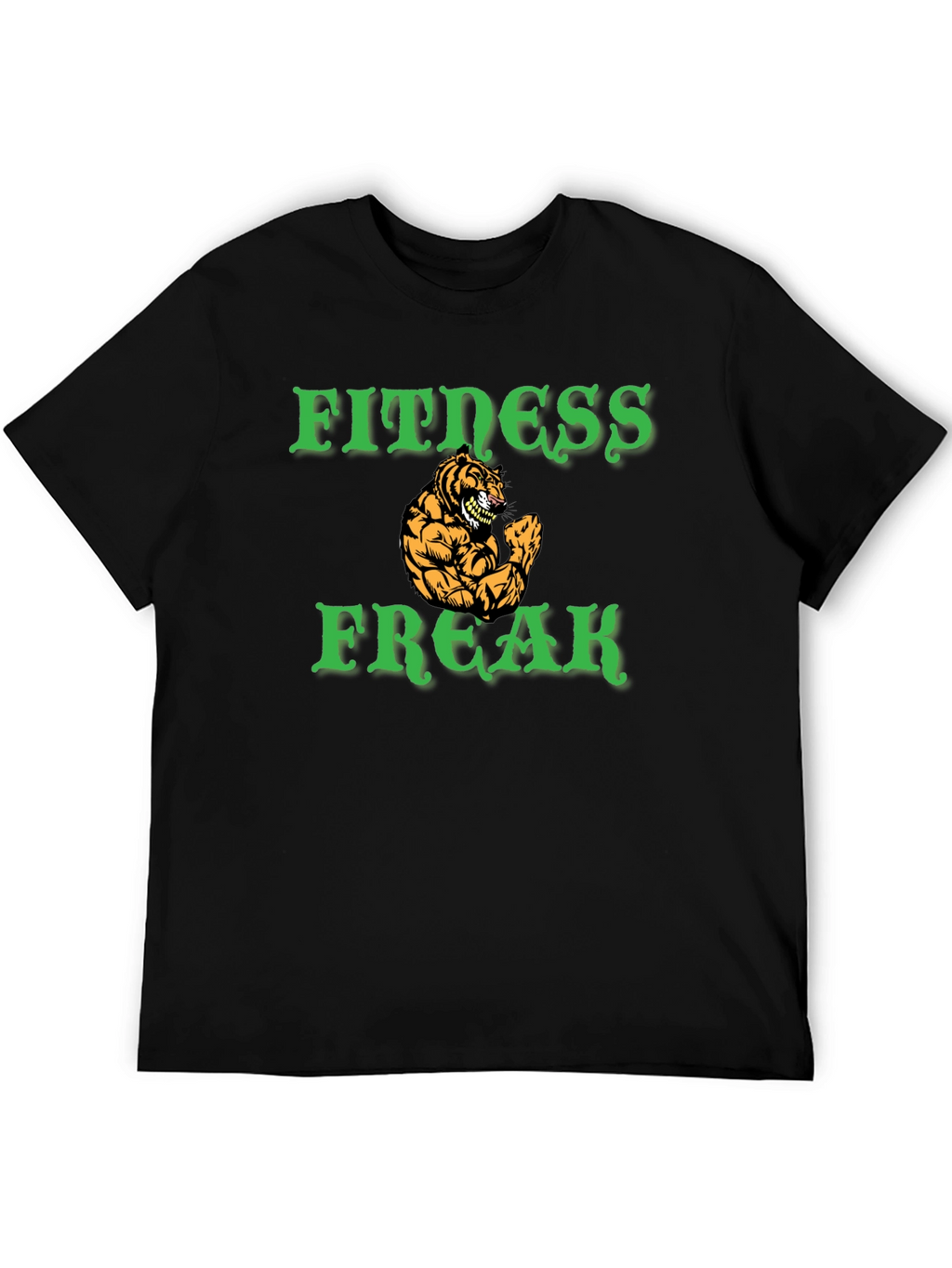 Fitness Freak Tiger Graphic Tee