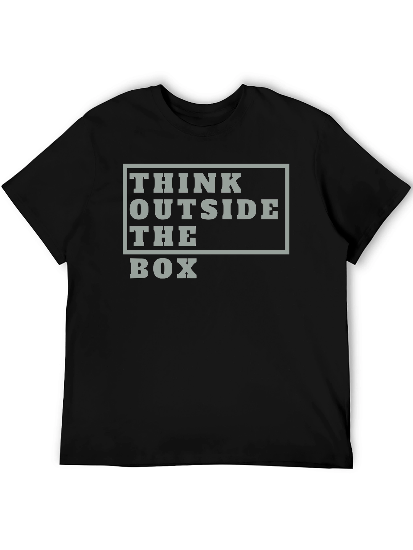 Think Outside the Box Graphic Tee - Black