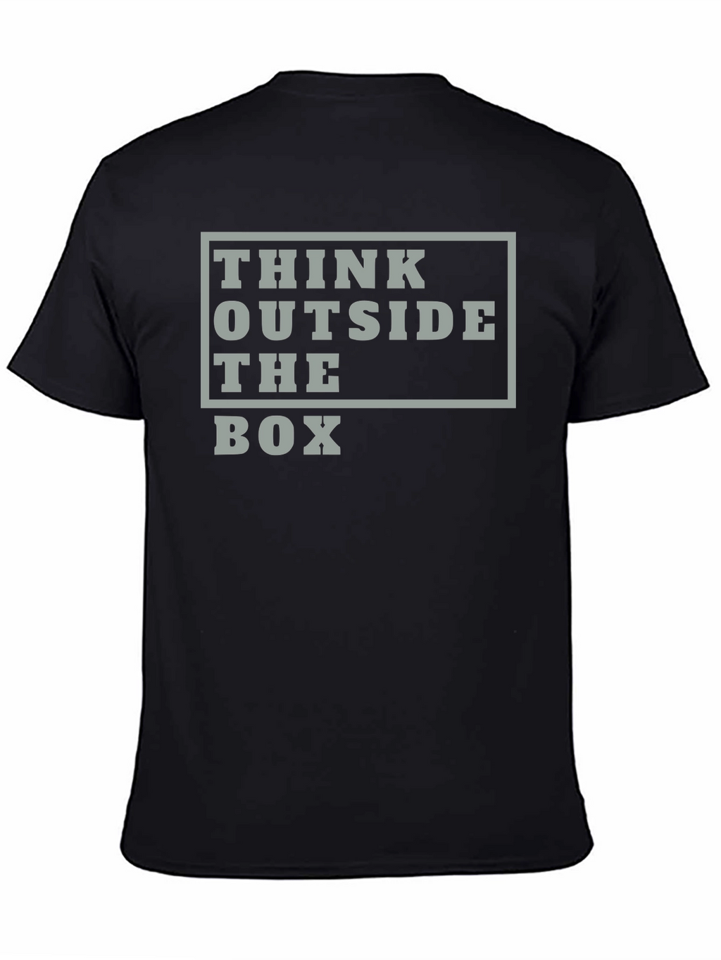 Think Outside the Box Graphic Tee - Black
