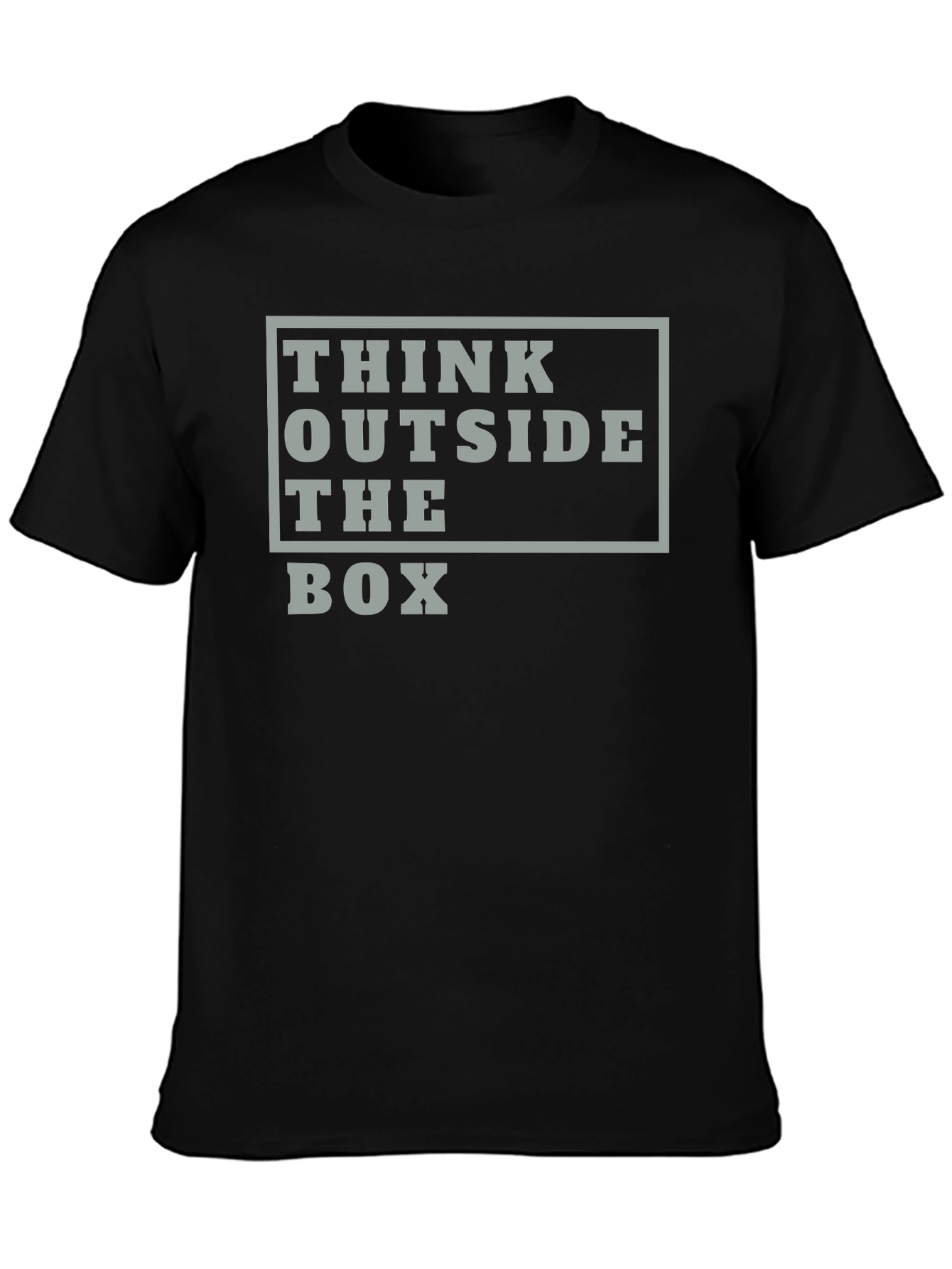 Think Outside the Box Graphic Tee - Black