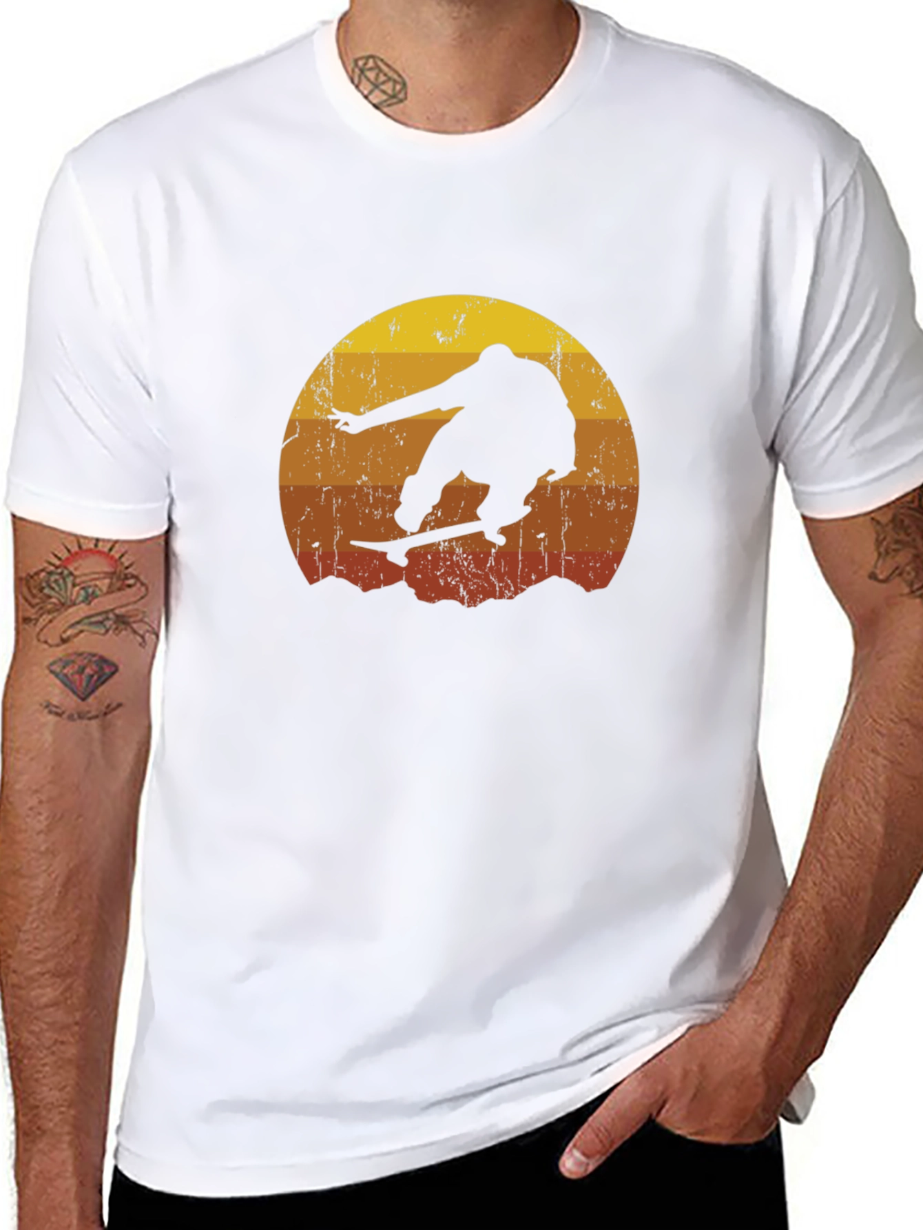 Retro Skateboarder Graphic Tee