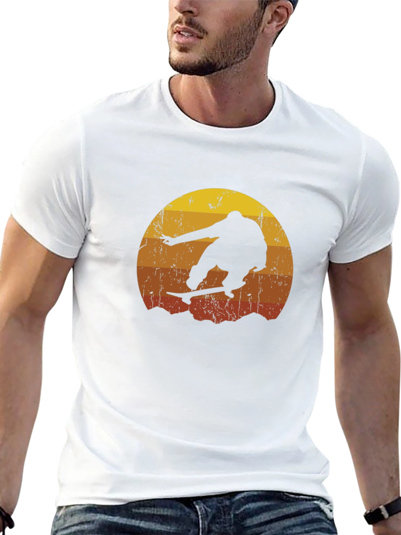 Retro Skateboarder Graphic Tee