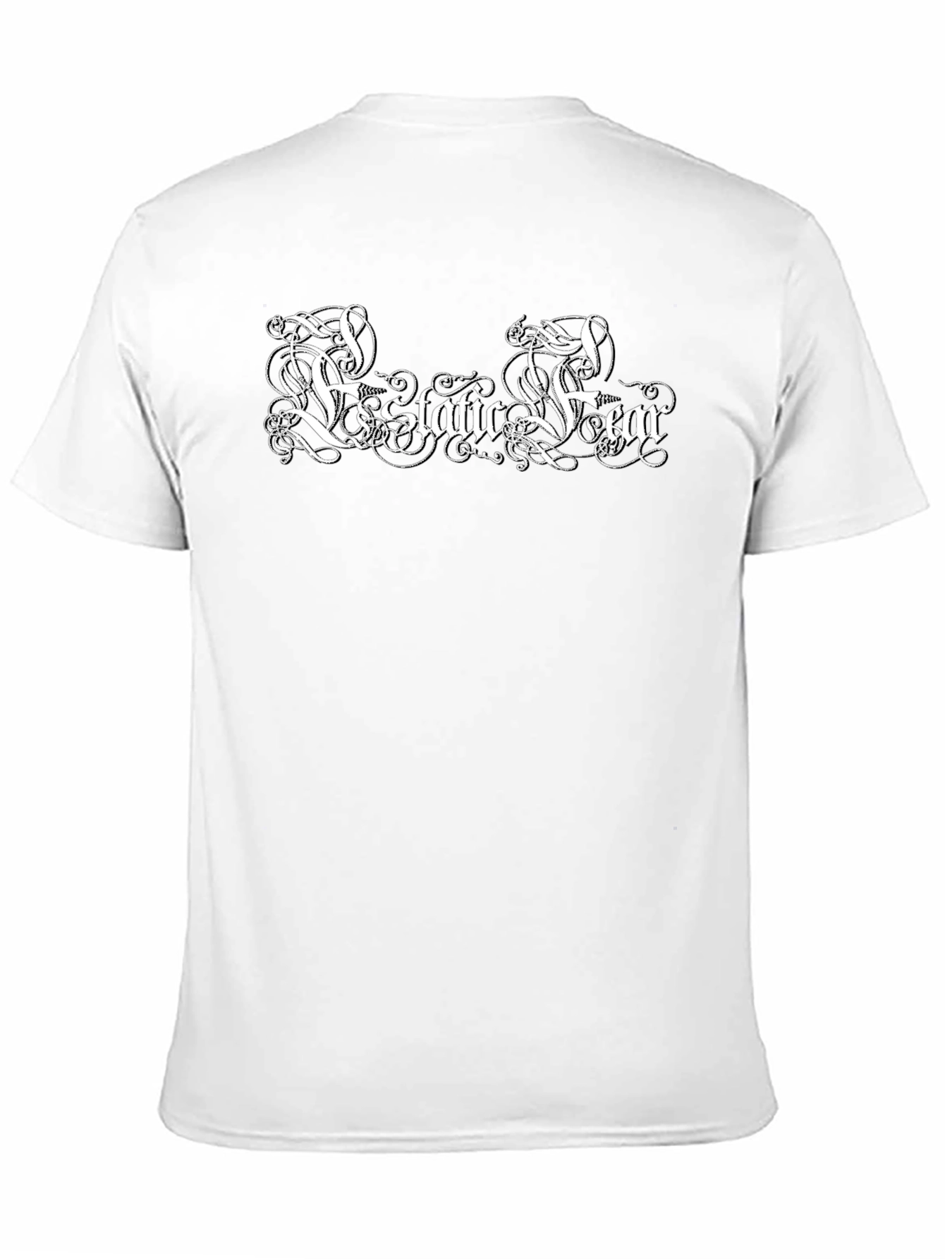 Ecstatic Fear Graphic Print Black T-Shirt