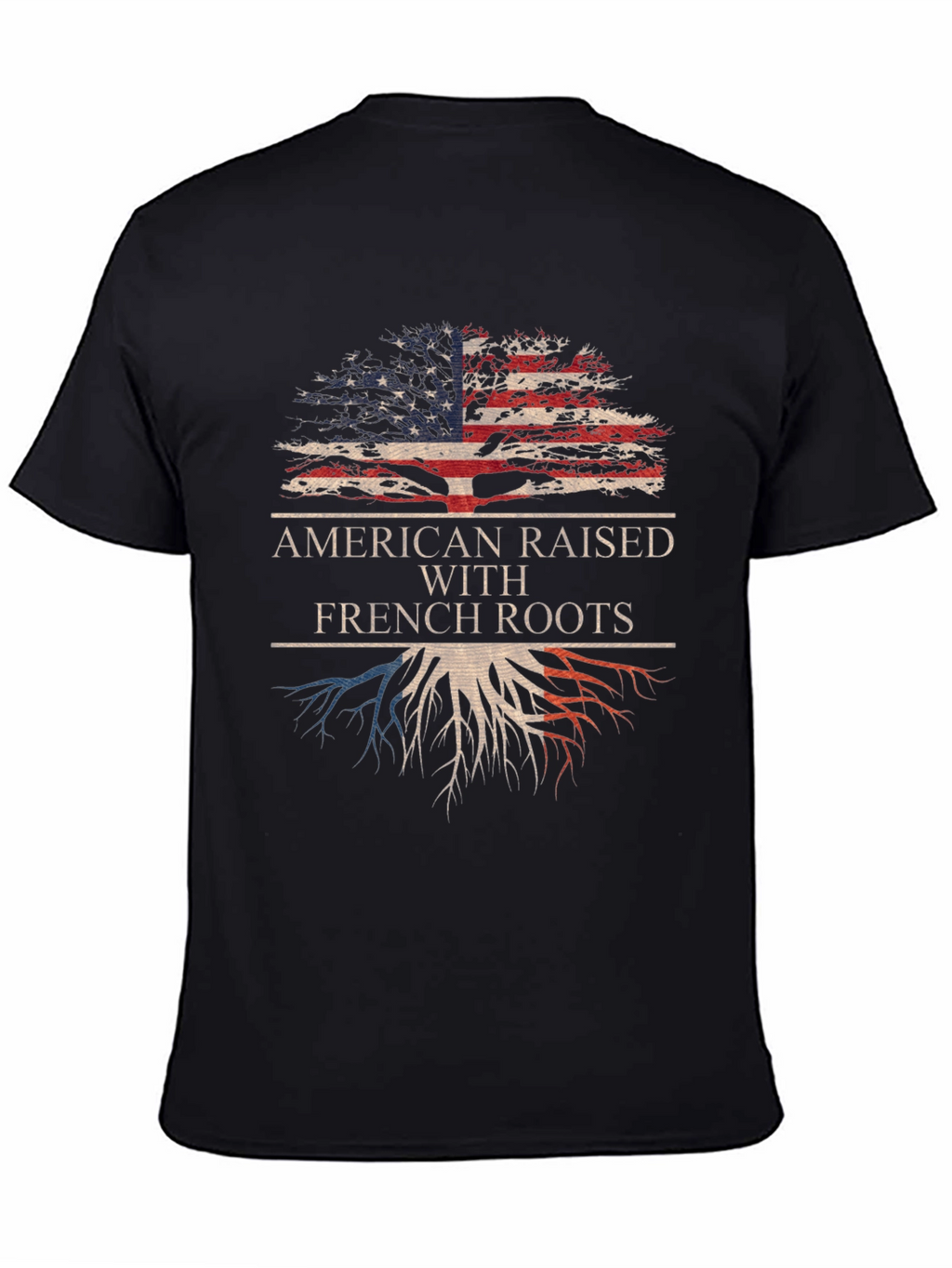 American Raised With French Roots Graphic Tee
