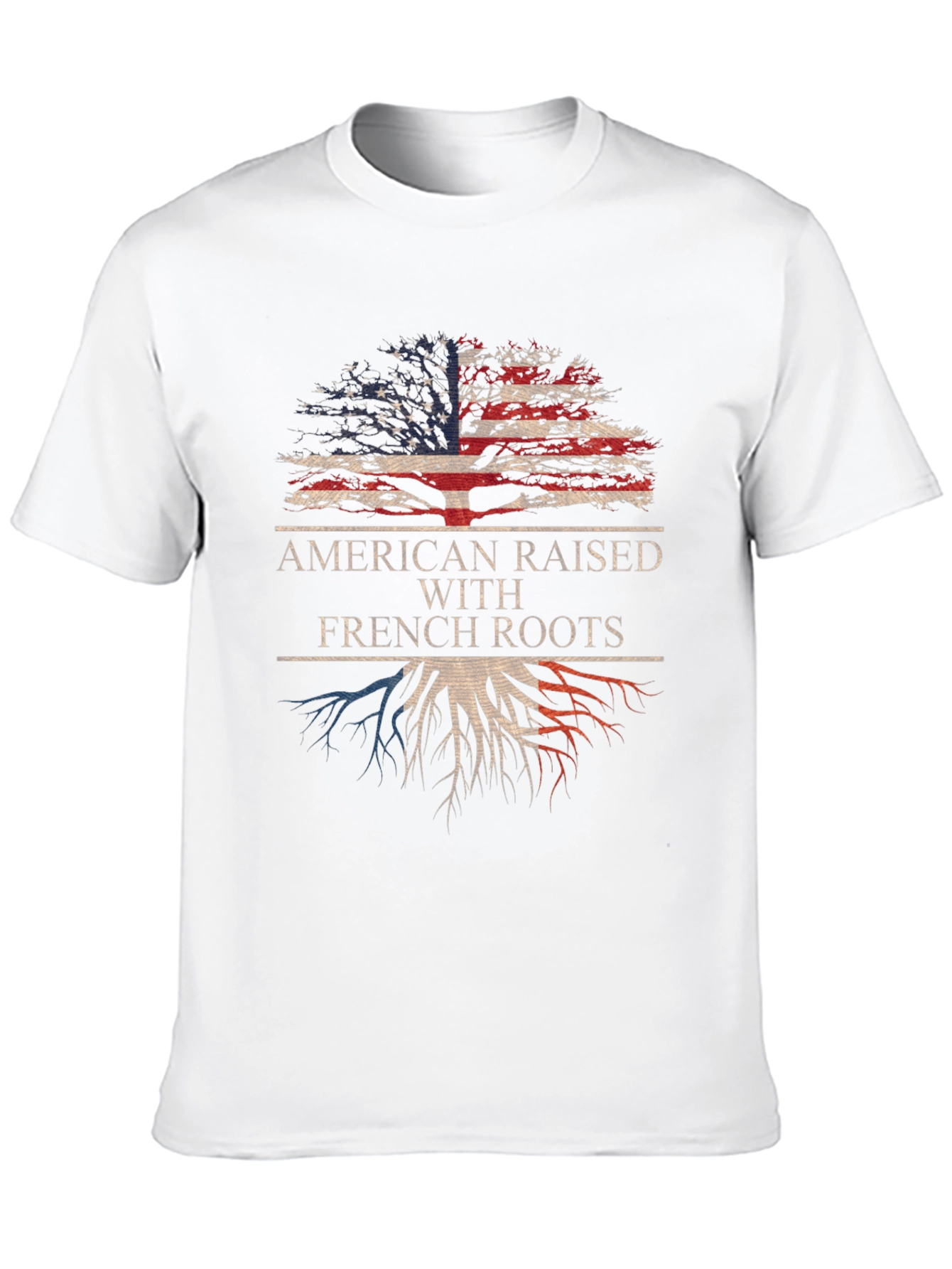 American Raised With French Roots Graphic Tee