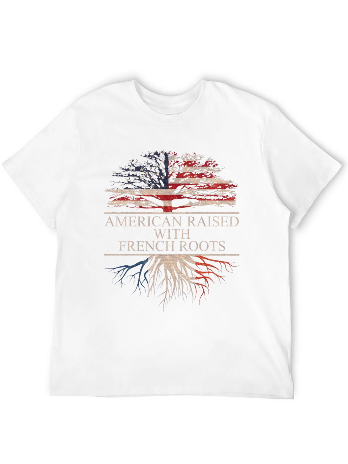 American Raised With French Roots Graphic Tee