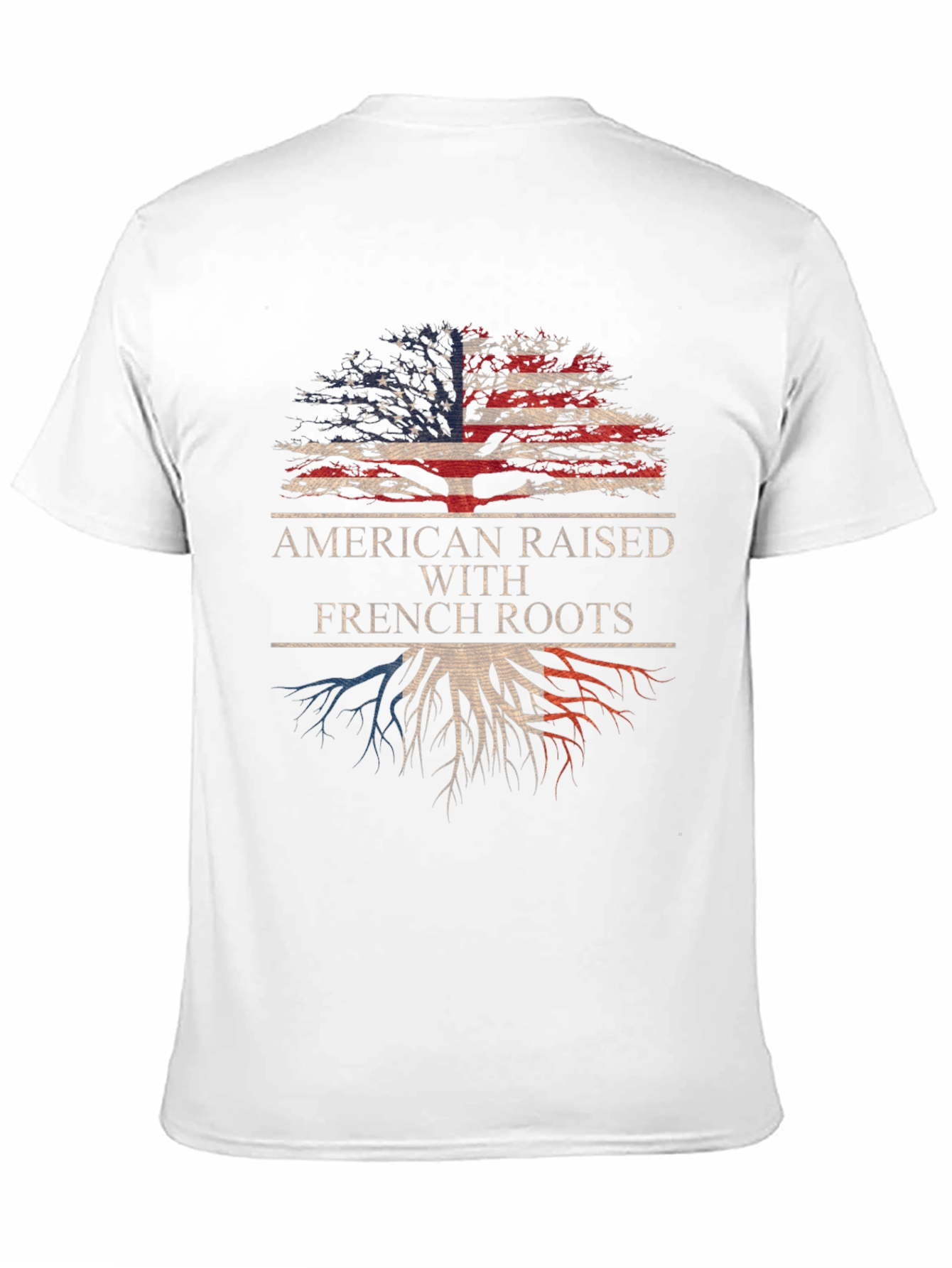 American Raised With French Roots Graphic Tee
