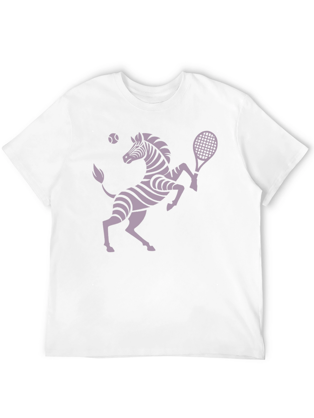Zebra Tennis Player Graphic T-Shirt - Unique Design!