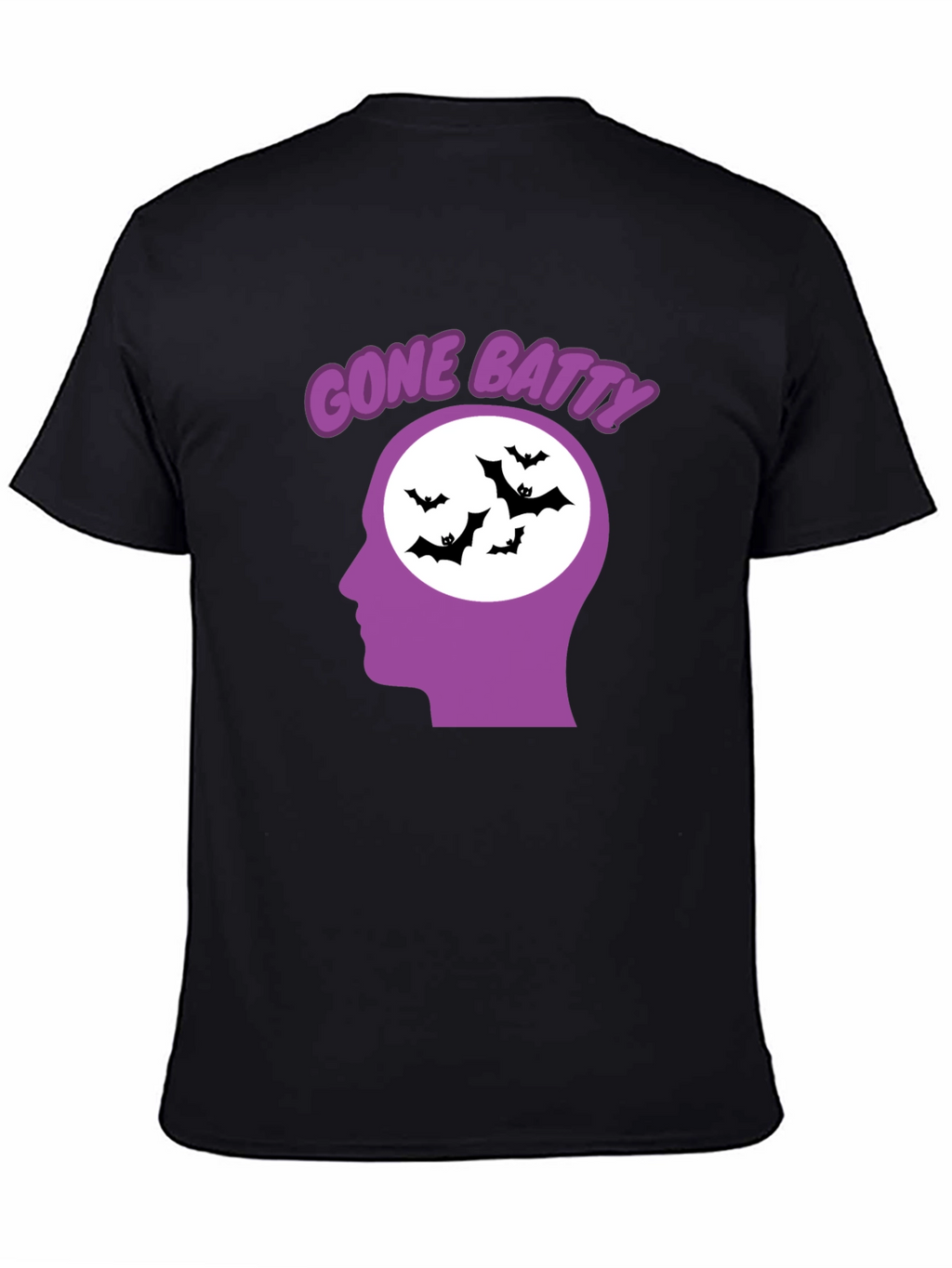 Gone Batty Graphic Tee - Quirky Halloween Shirt