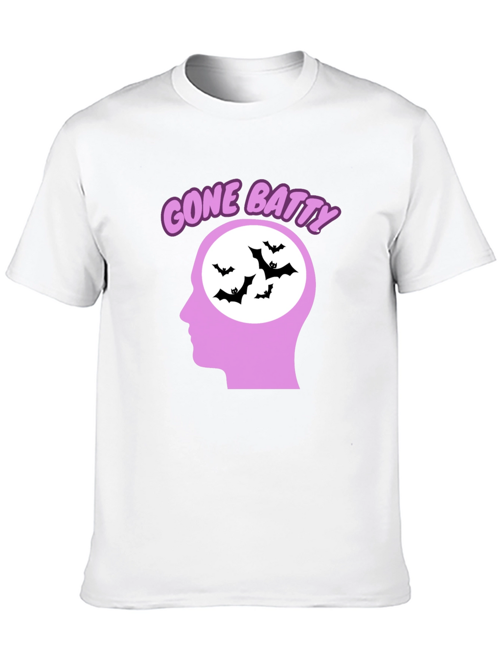 Gone Batty Graphic Tee - Quirky Halloween Shirt