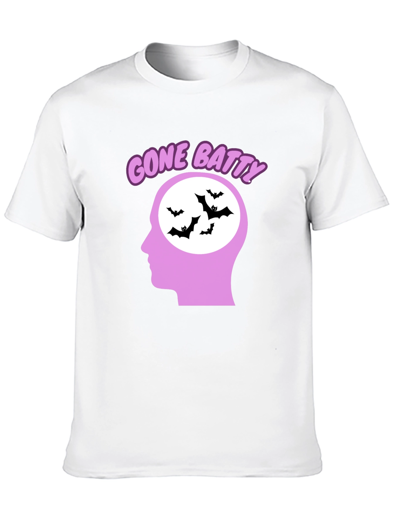 Gone Batty Graphic Tee - Quirky Halloween Shirt