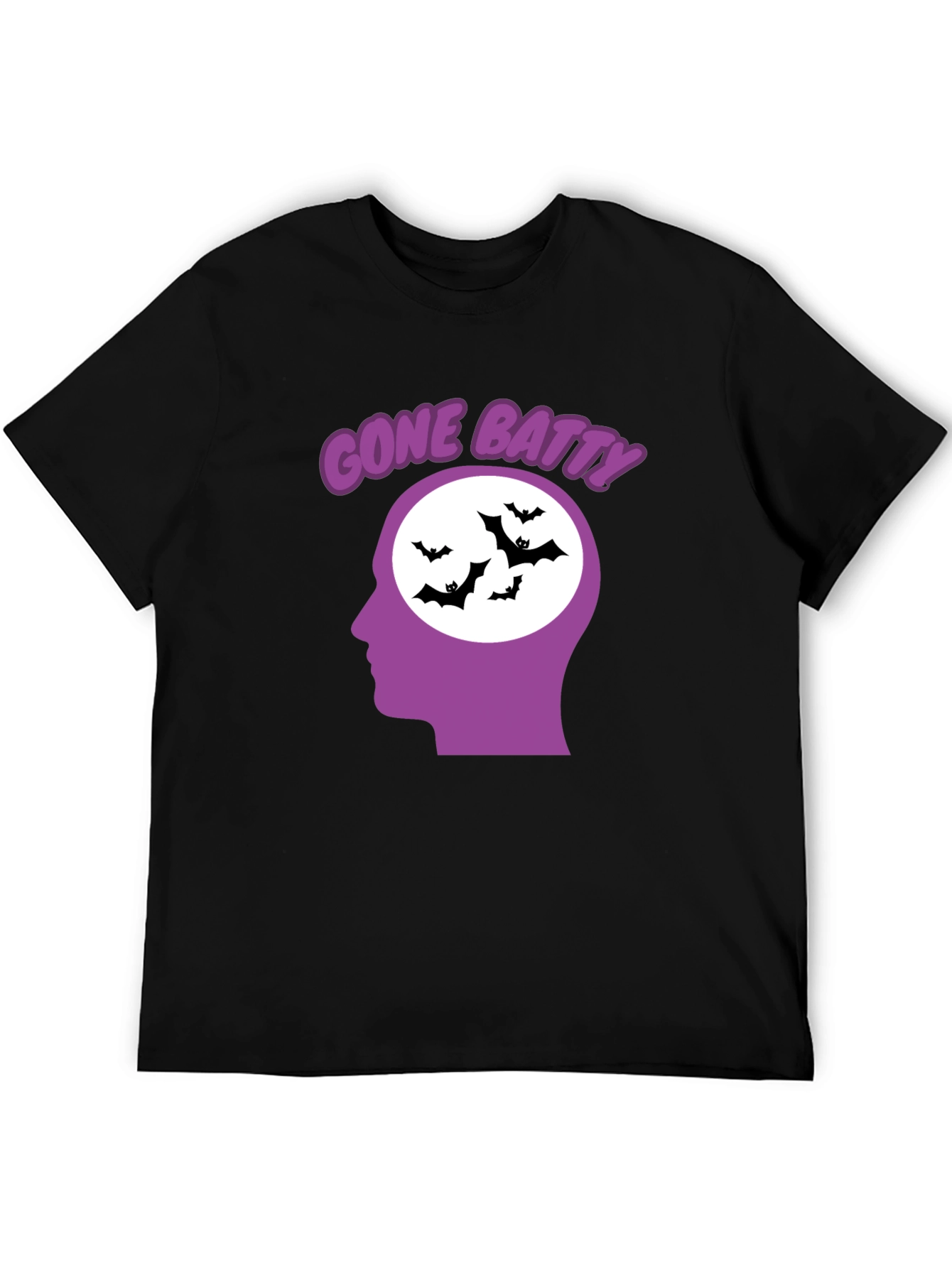 Gone Batty Graphic Tee - Quirky Halloween Shirt