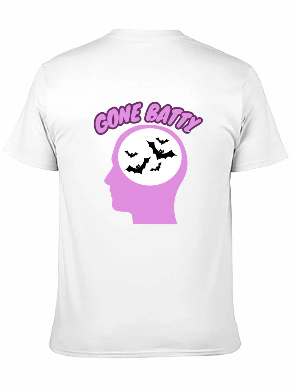 Gone Batty Graphic Tee - Quirky Halloween Shirt