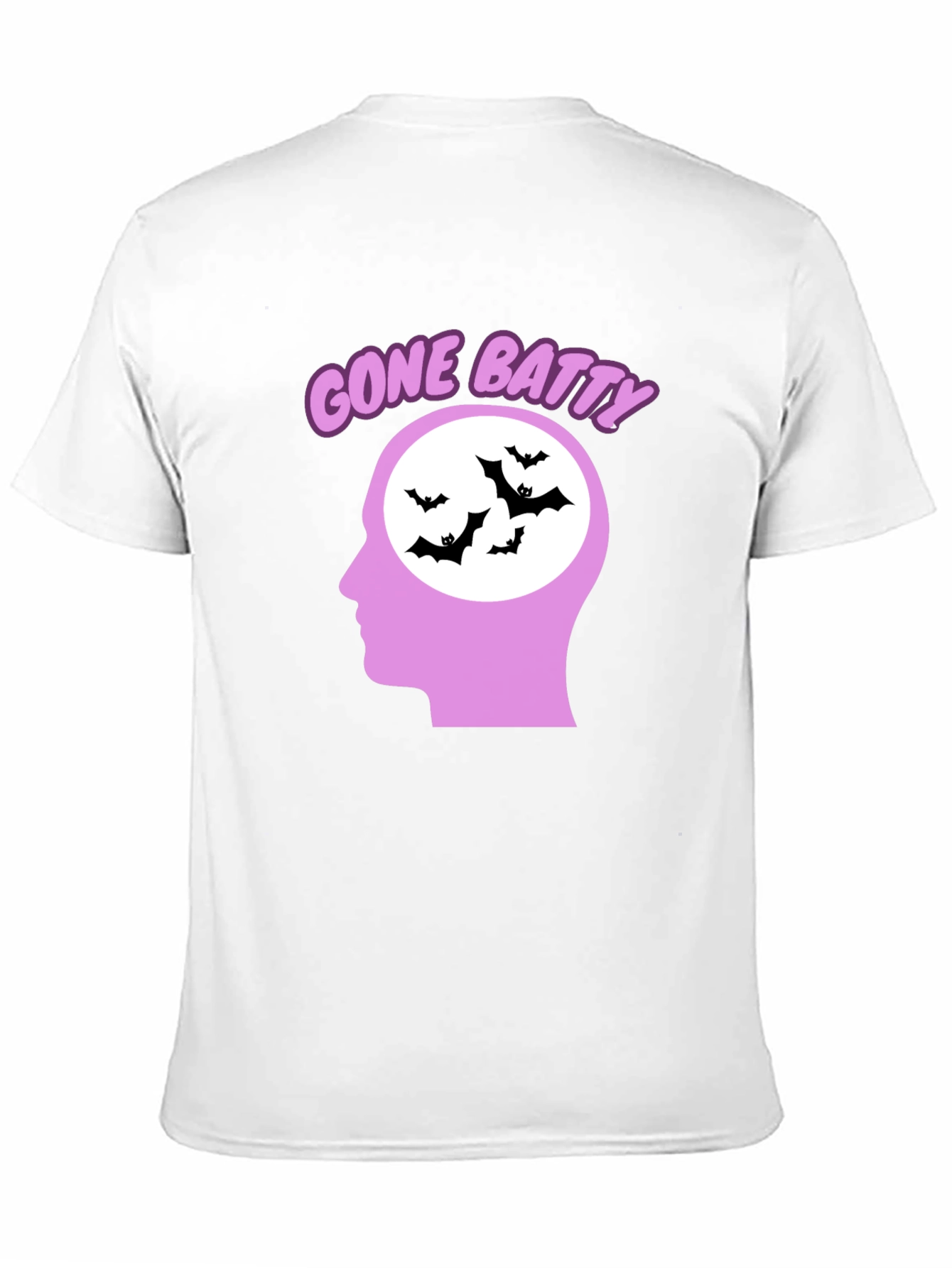 Gone Batty Graphic Tee - Quirky Halloween Shirt