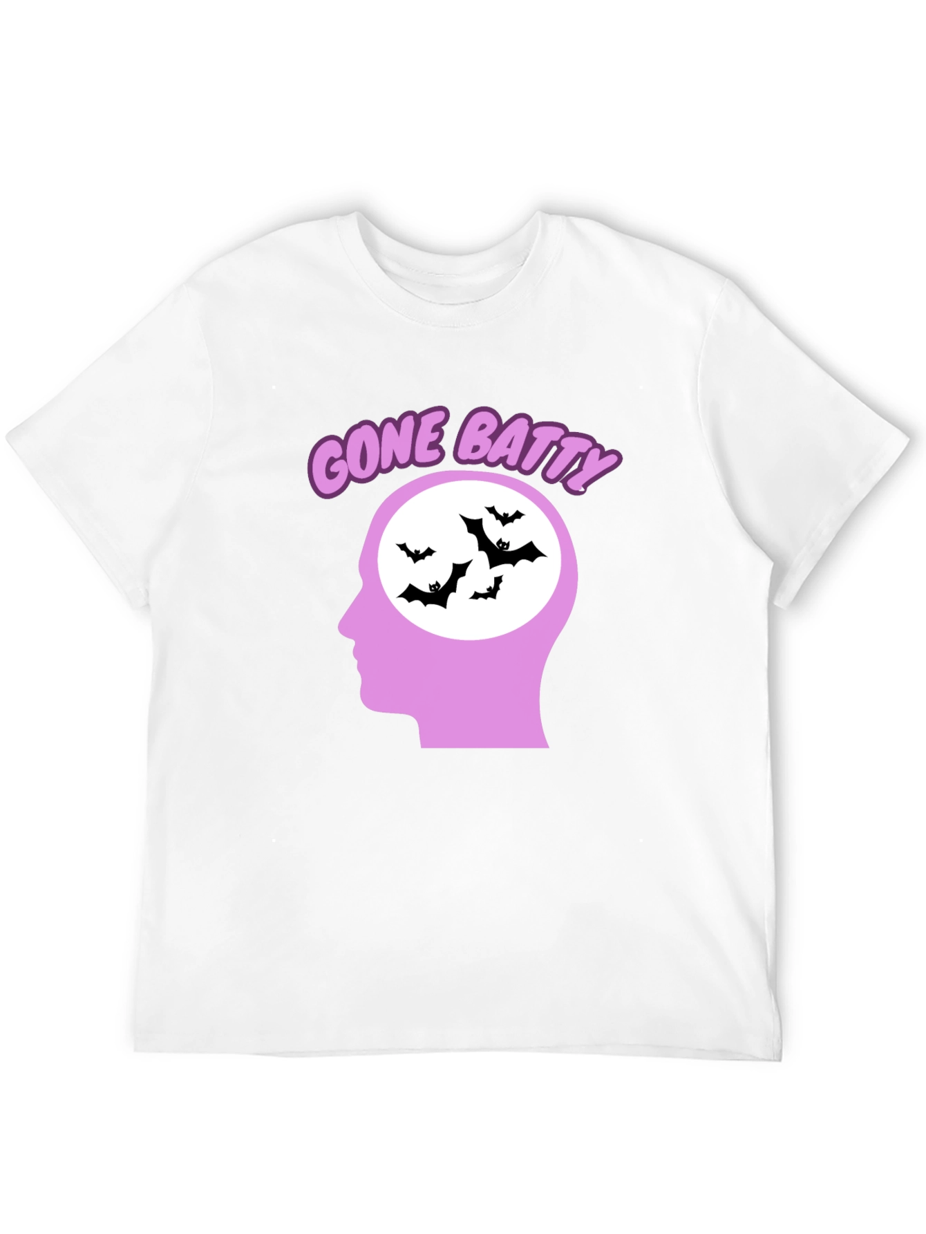 Gone Batty Graphic Tee - Quirky Halloween Shirt