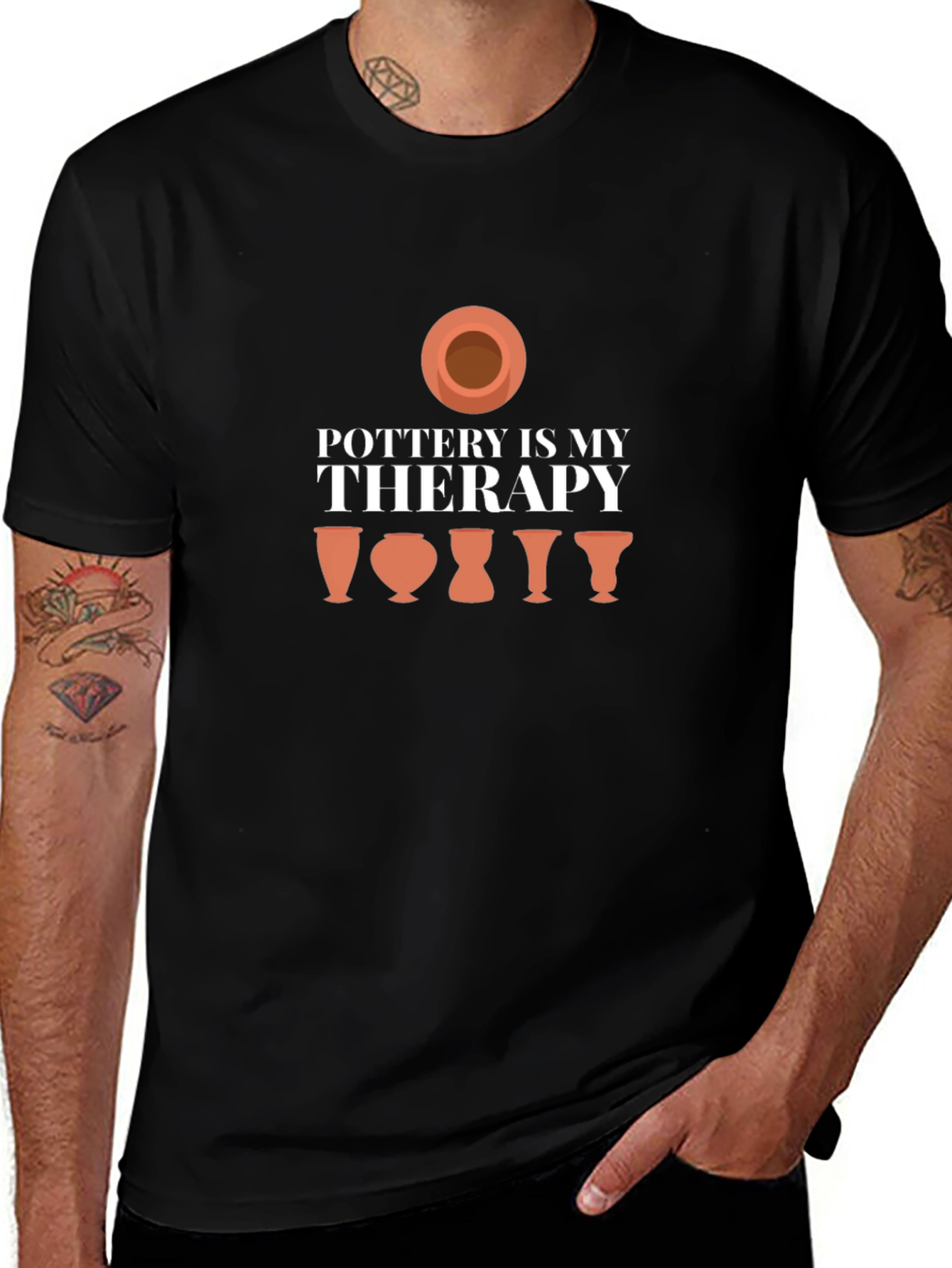 Pottery is My Therapy Graphic T-Shirt