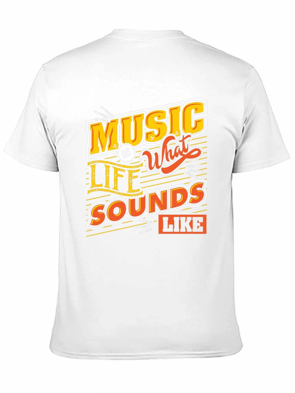 Music Is What Life Sounds Like Graphic Tee